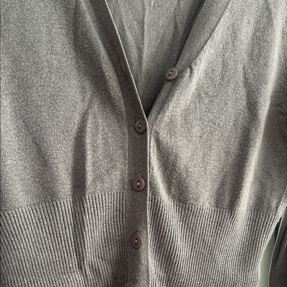 Gray Button-Up Cardigan - Picture 2 of 3